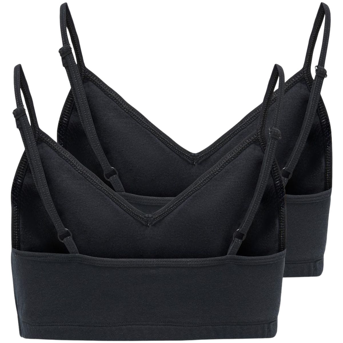 Kids Only Koglola 2-Pack BH til ungdom, Black
