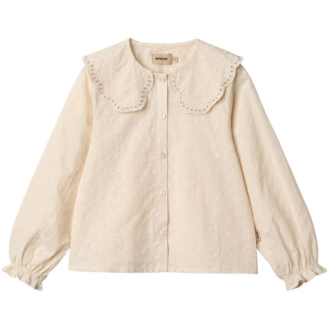 Hovedbilde Wheat Flora bluse til barn, Eggshell
