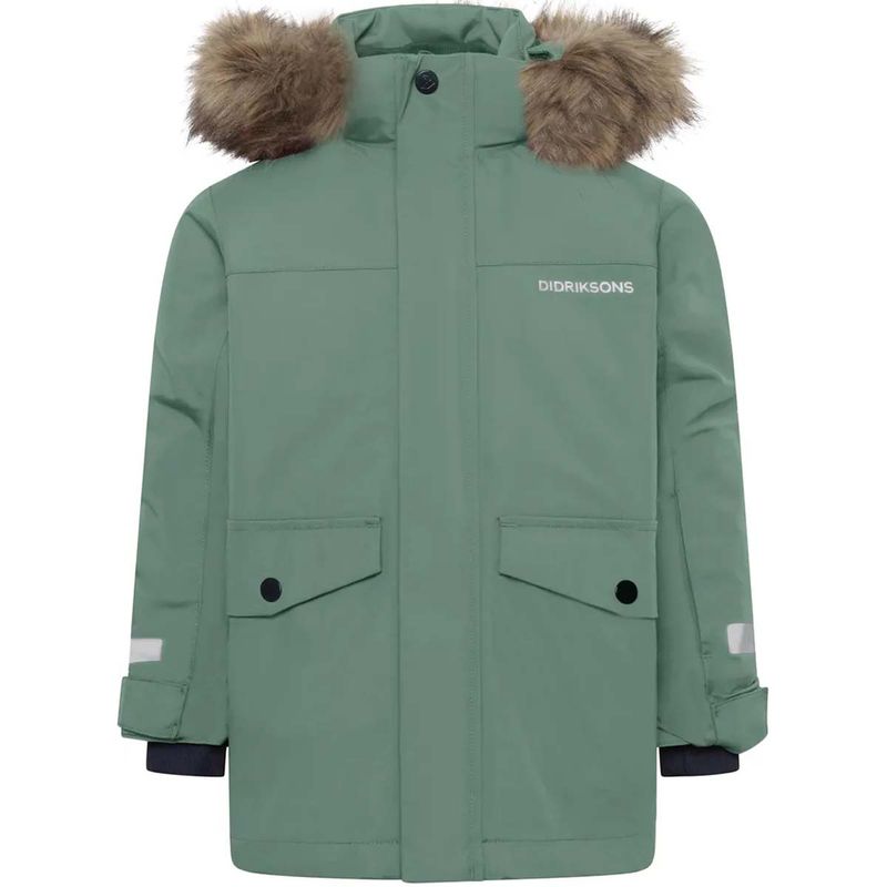 Didriksons Bjärven Kids 5 parkas, Dark Moss