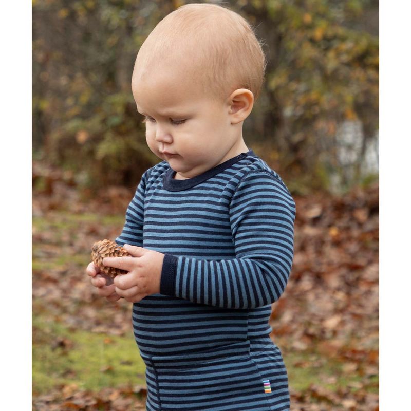 Joha Mini Stripe body i ull, Blue