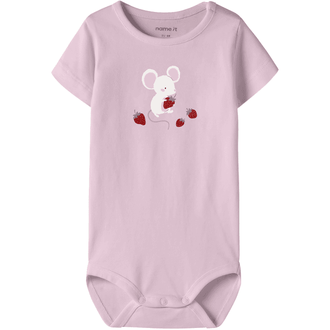 Hovedbilde Name It Nbfjansine kortermet body, Cradle Pink