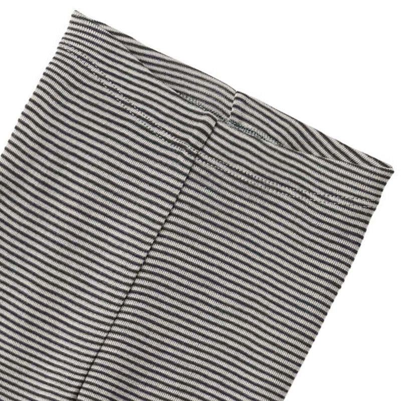 Wheat Agi leggings i ull til baby, Navy Stripe