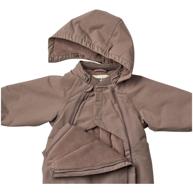 Wheat Adi vinterdress til baby, Plum Truffle