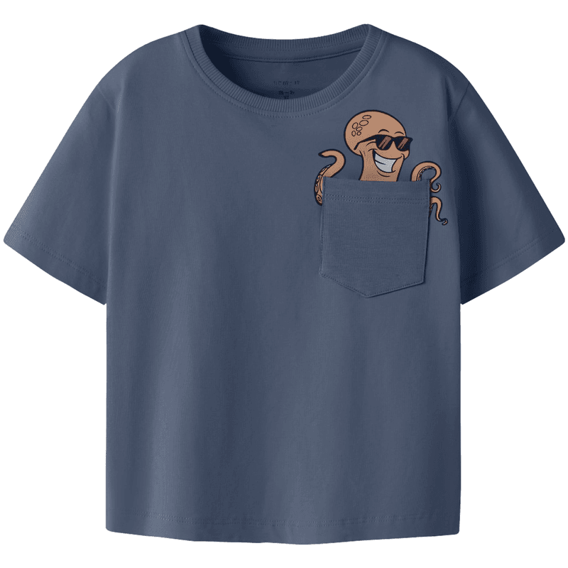 Name It Nmmfikz t-skjorte til småbarn, Vintage Indigo