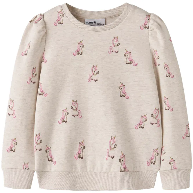 Hovedbilde Name It Nmflaurie sweatshirt til småbarn, Peyote ...