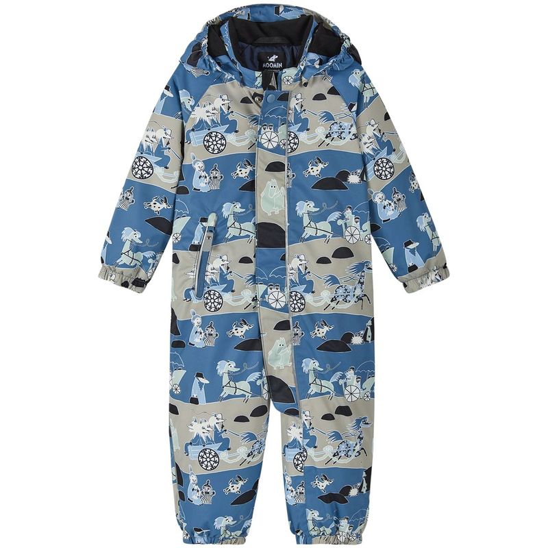 Reima Puhuri Moomin vinterdress til baby, Blue Ocean
