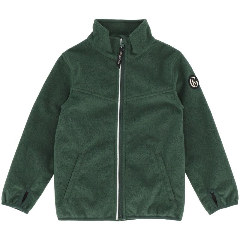 Gullkorn Clover vindfleece jakke til barn, Tang