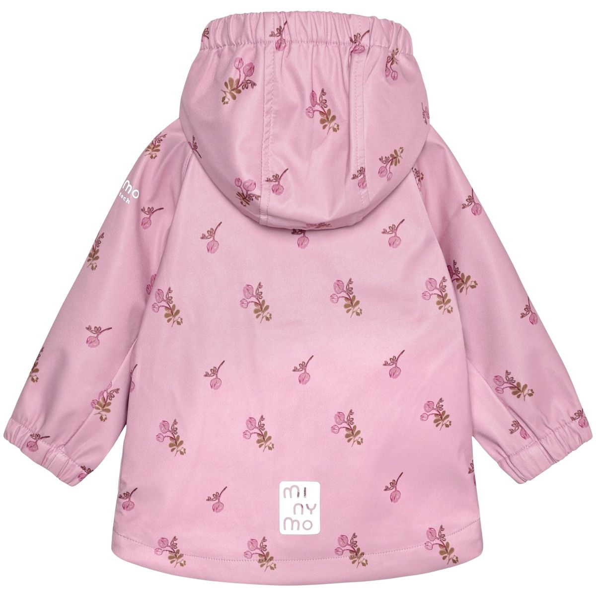 Minymo softshelljakke til småbarn, Silver Pink