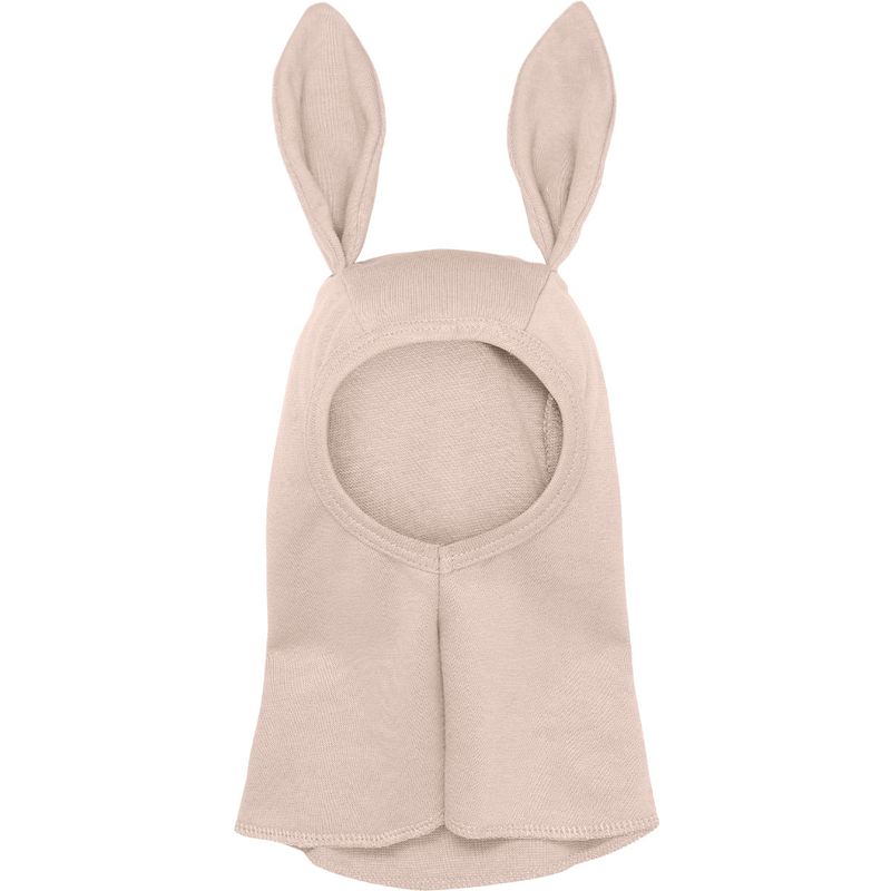 Huttelihut Jersey balaclava med ører, Almond Peach