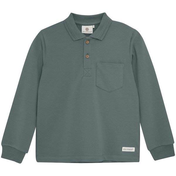 Hovedbilde EnFant polo genser til barn, Balsam Green