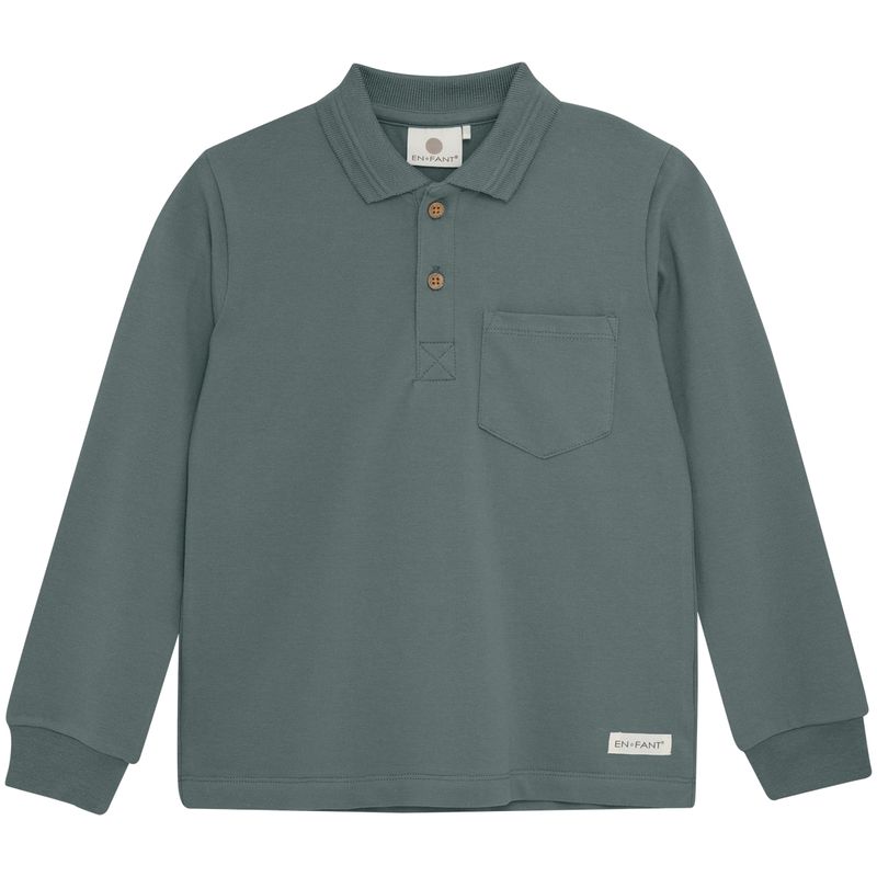 EnFant polo genser til barn, Balsam Green
