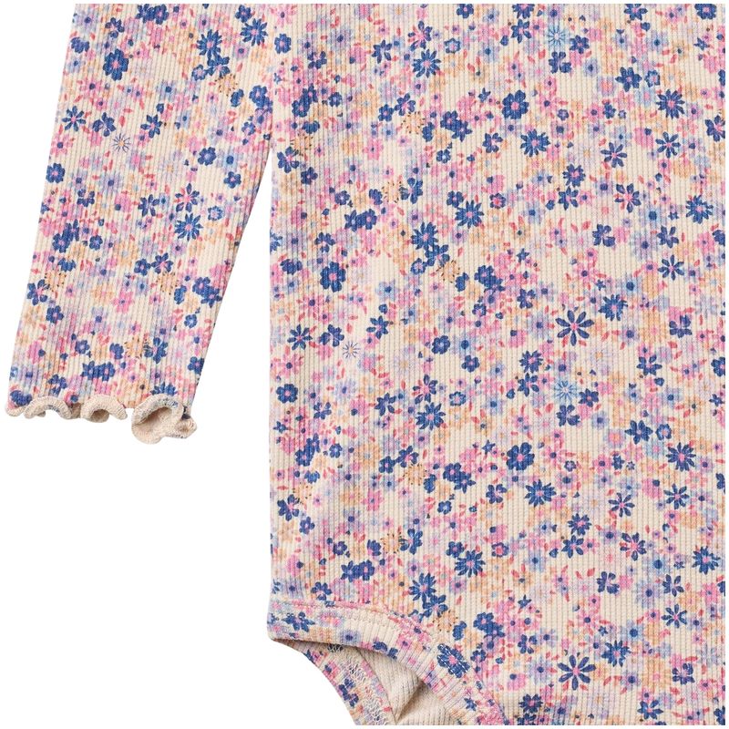 Wheat Rie body, Pink Blue Flowers