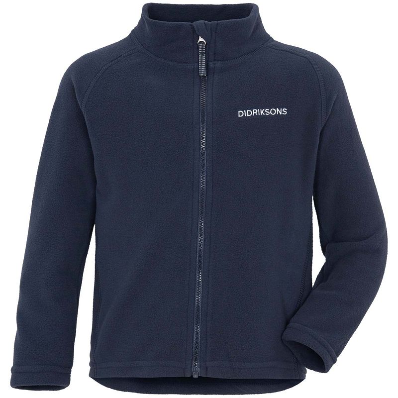 Didriksons Monte 10 zip fleecegenser til barn, Navy