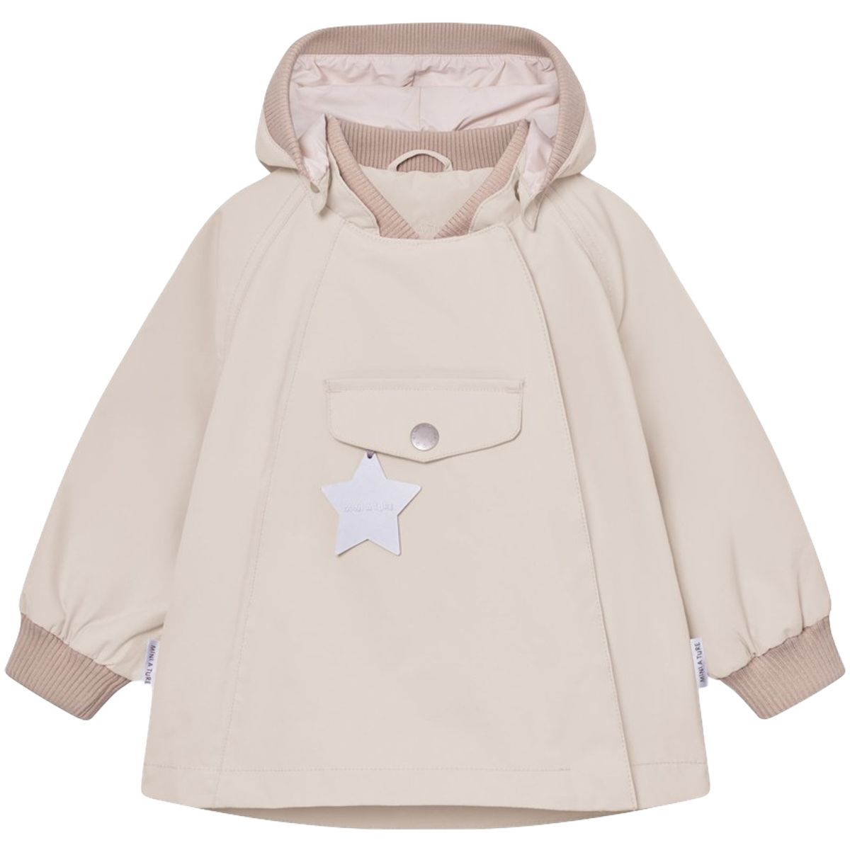 Mini A Ture Matwai vår-og høstjakke småbarn, Sandshell