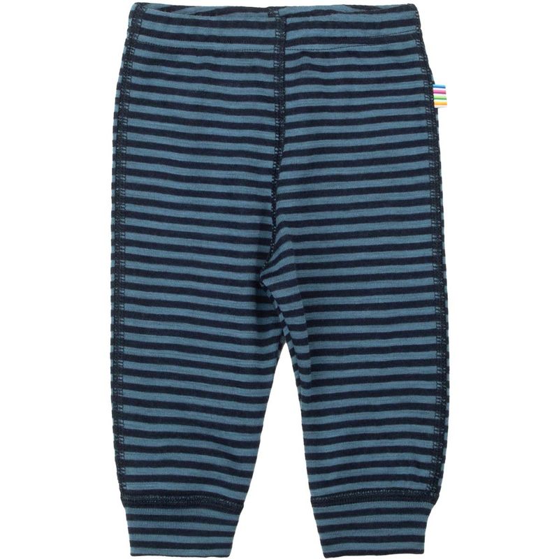 Joha Mini Stripe leggings i ull til baby, Blue
