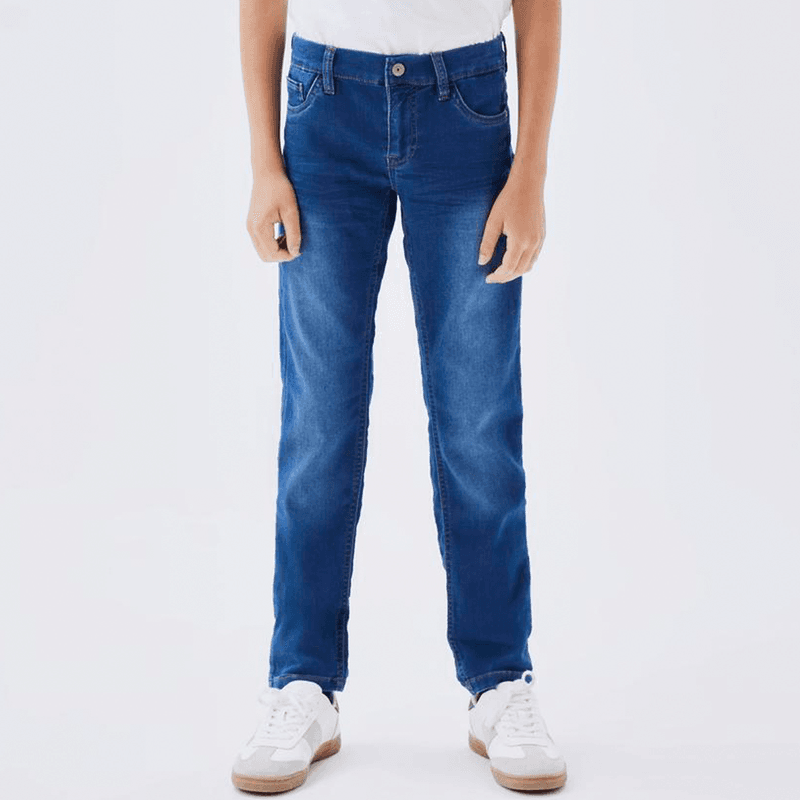 Name It Nkmtheo 3113 x-slim jeans til barn, Medium Blue Den.