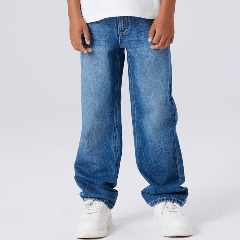 Name It Nkmryan Straight jeans til barn, Medium Blue Denim