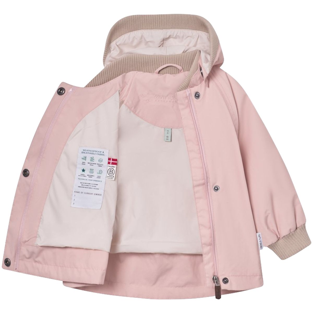 Mini A Ture Matwai vår-og høstjakke m/fleece, Rose smoke