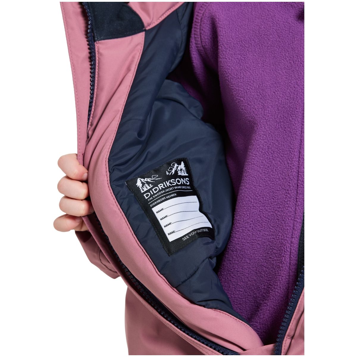 Didriksons Talvi vinterdress til barn, Heather Pink
