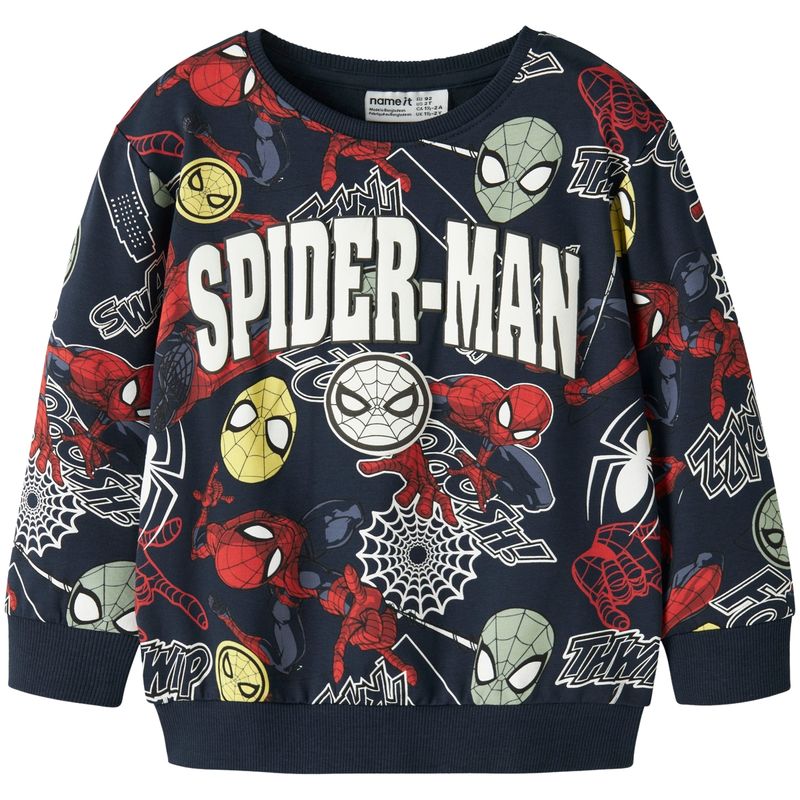 Name It Nmmjacco Spiderman sweatshirt, Navy Blazer