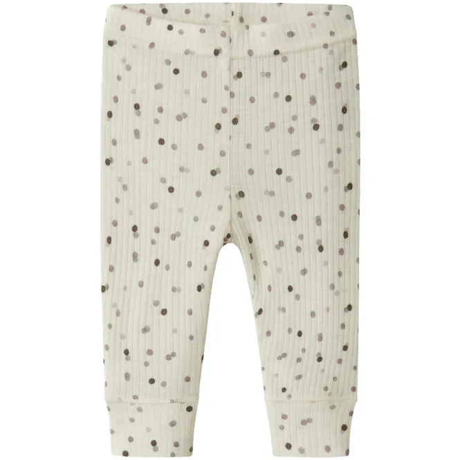 Hovedbilde Name It Nbfwomi leggings i ull/modal baby, Snow ...