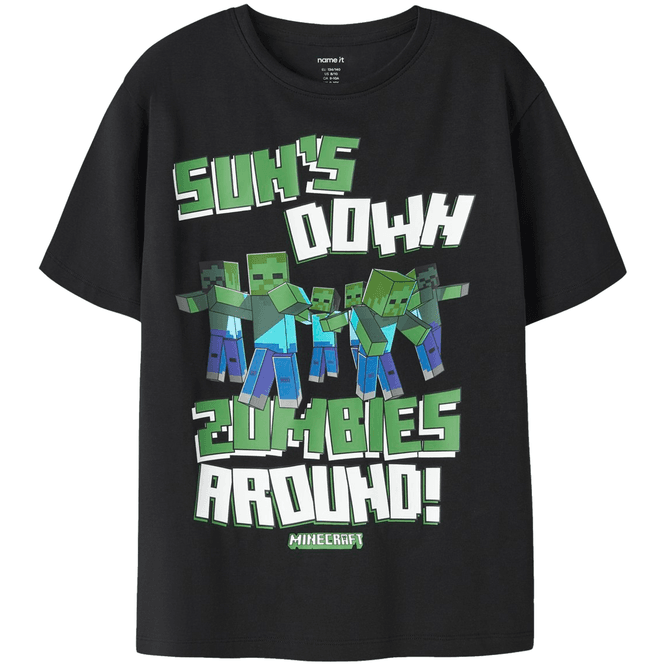 Hovedbilde Name It Nkmsiloh Minecraft t-skjorte, Black