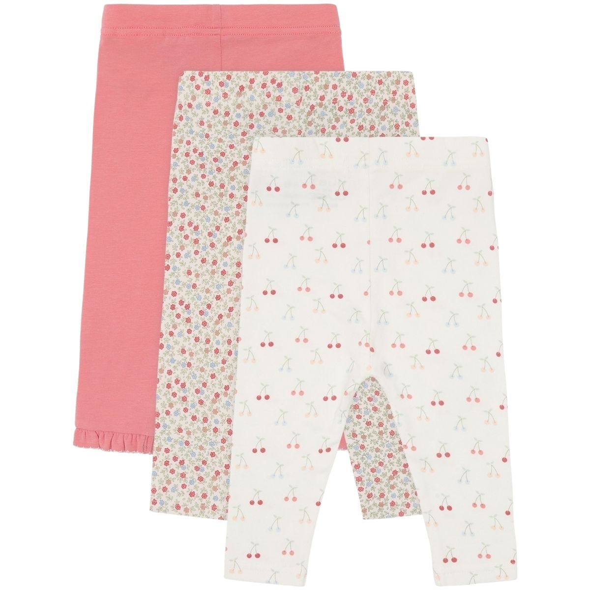 Hust and Claire Hcliva 3-pack leggings til baby, Ivory