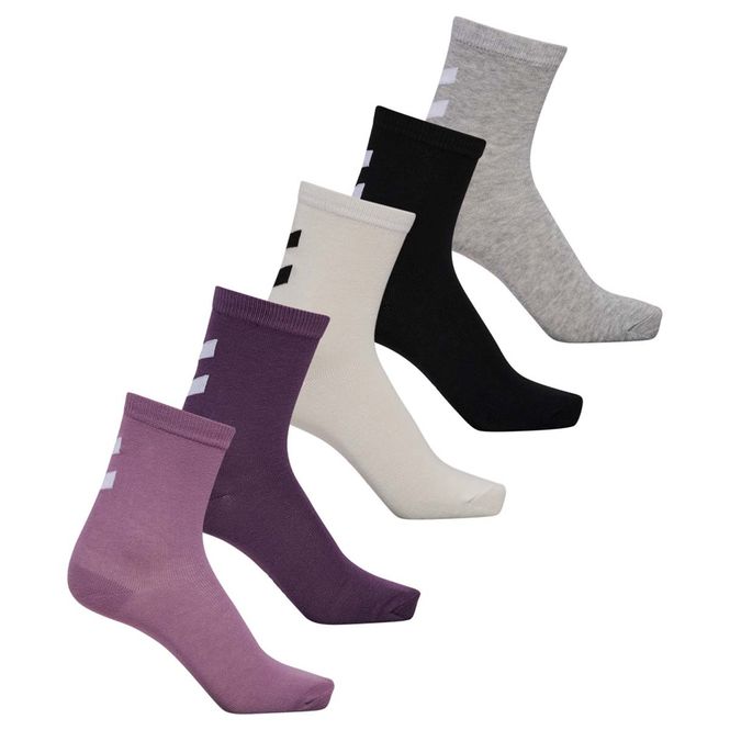 Hovedbilde Hummel Hmlmake 5-pack sokker til barn, Black Plum