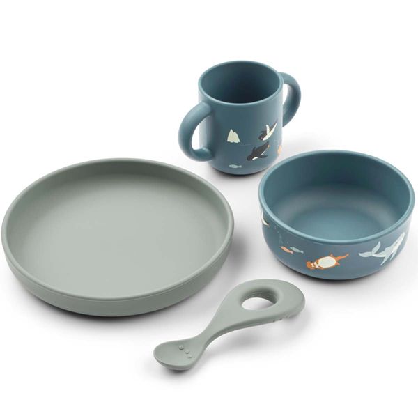 Hovedbilde Liewood Vivi spisesett i silikon, Arctic ...