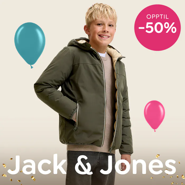 Gigantisk bursdagssalg – opptil 50% rabatt på Jack and Jones Jr
