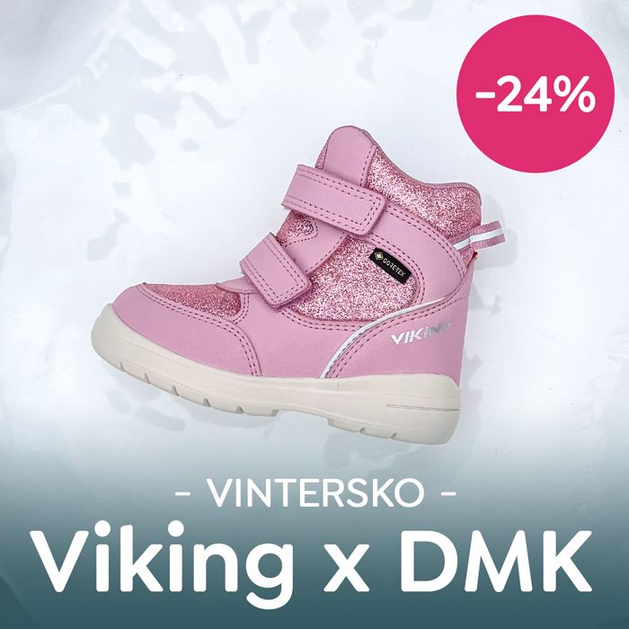 Gjør et kupp! -24% på Viking x DressMyKid vintersko til jente