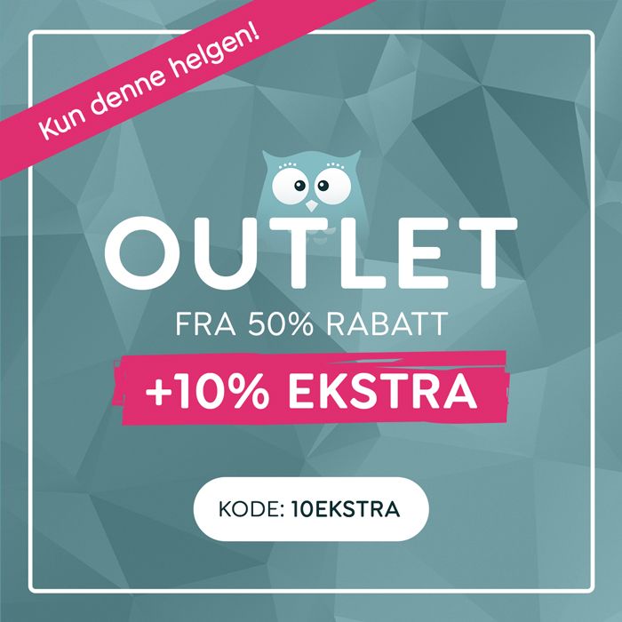 Outlet - Fra 50% + 10% ekstra rabatt kun denne helgen! Gjør et kupp på barneklær, yttertøy, sko og tilbehør til barn og baby