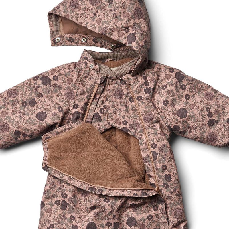 Wheat Adi vinterdress til baby, rose dawn flowers