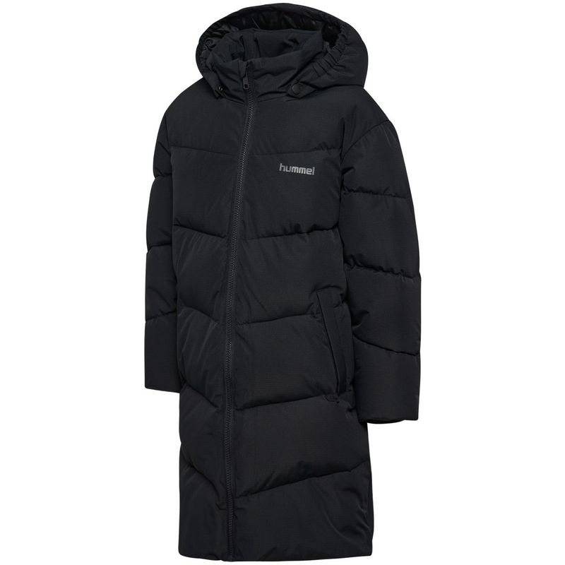 Hummel Hmljr Puffer lang vinterjakke til barn, Black
