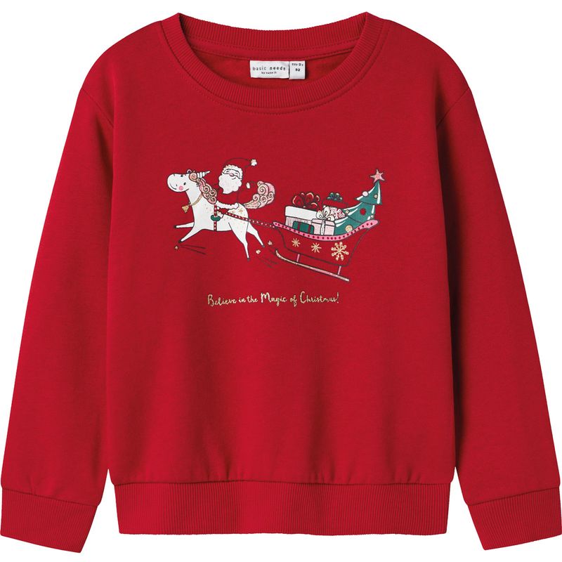 Name It Nmfvismas genser til småbarn, Jester Red