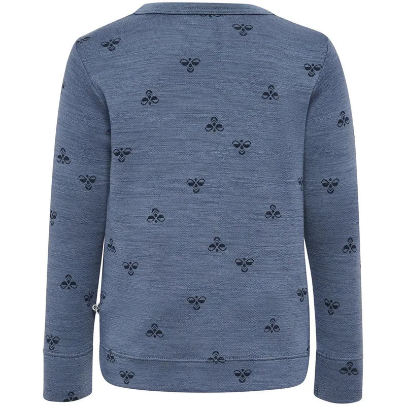 Hummel Hmlmini genser i ull/viskose til barn, Flint Stone