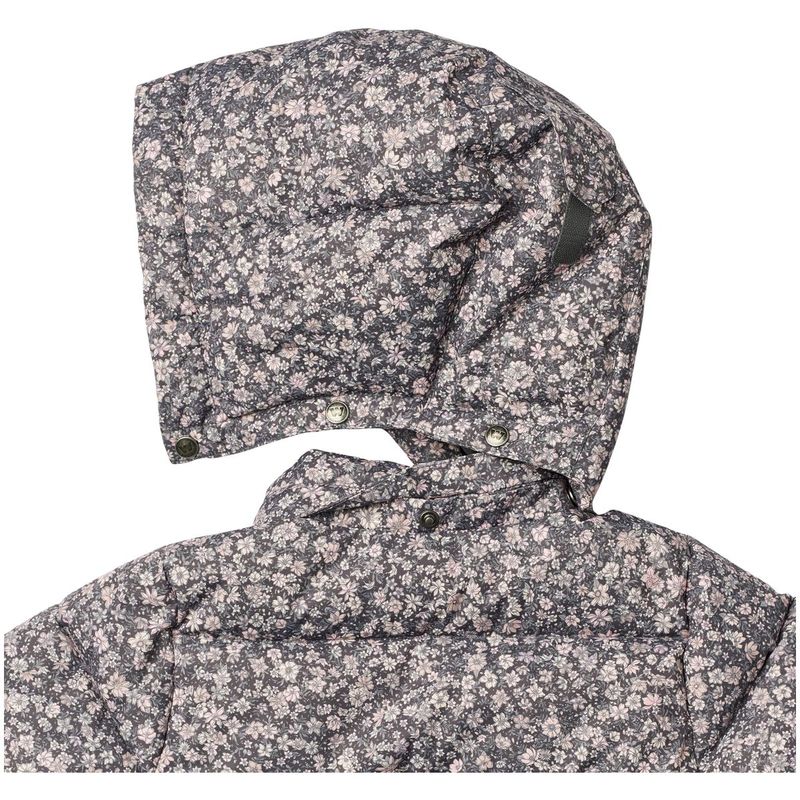 Wheat Eli vinterjakke til barn, Dark Charcoal Flowers