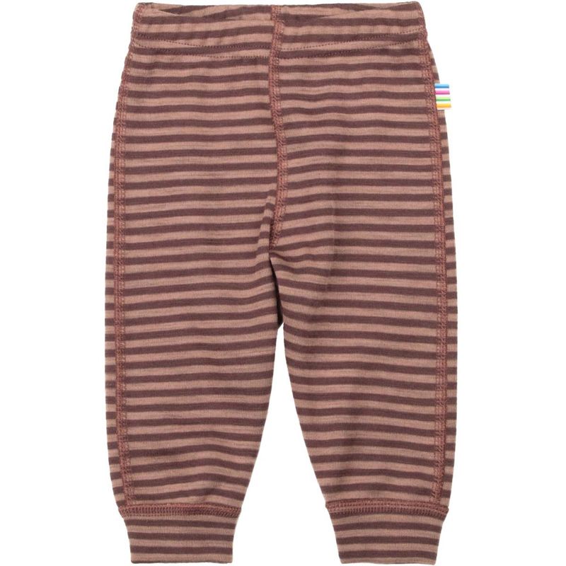 Joha Mini Stripe leggings i ull til baby, Rose