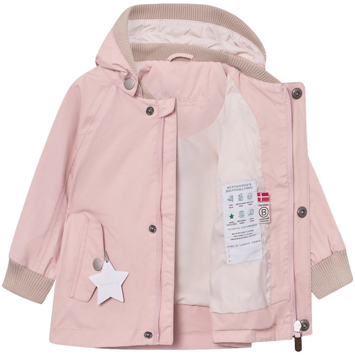 Mini A Ture Matwally vår-og høstjakke småbarn, Rose smoke