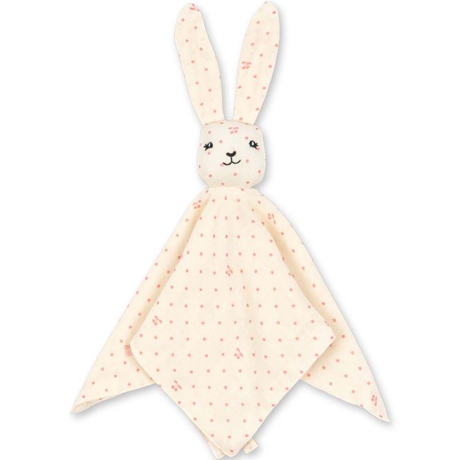 Hovedbilde Konges Sløjd Sleepy Rabbit koseklut, Cherry Dot