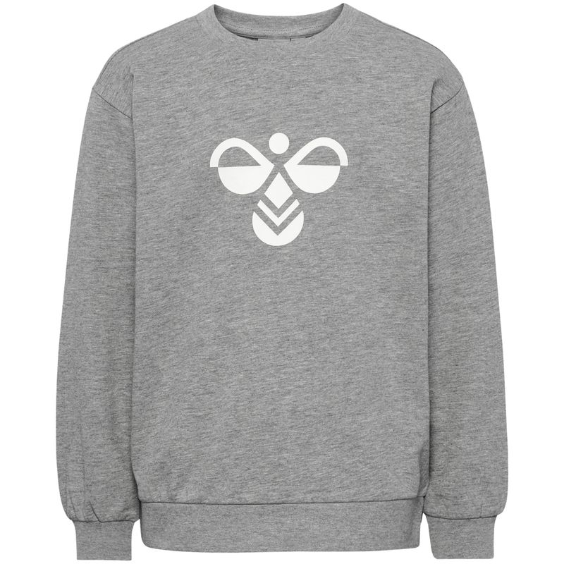 Hummel Hmljr Tukas sweatshirt til barn, Grey Melange