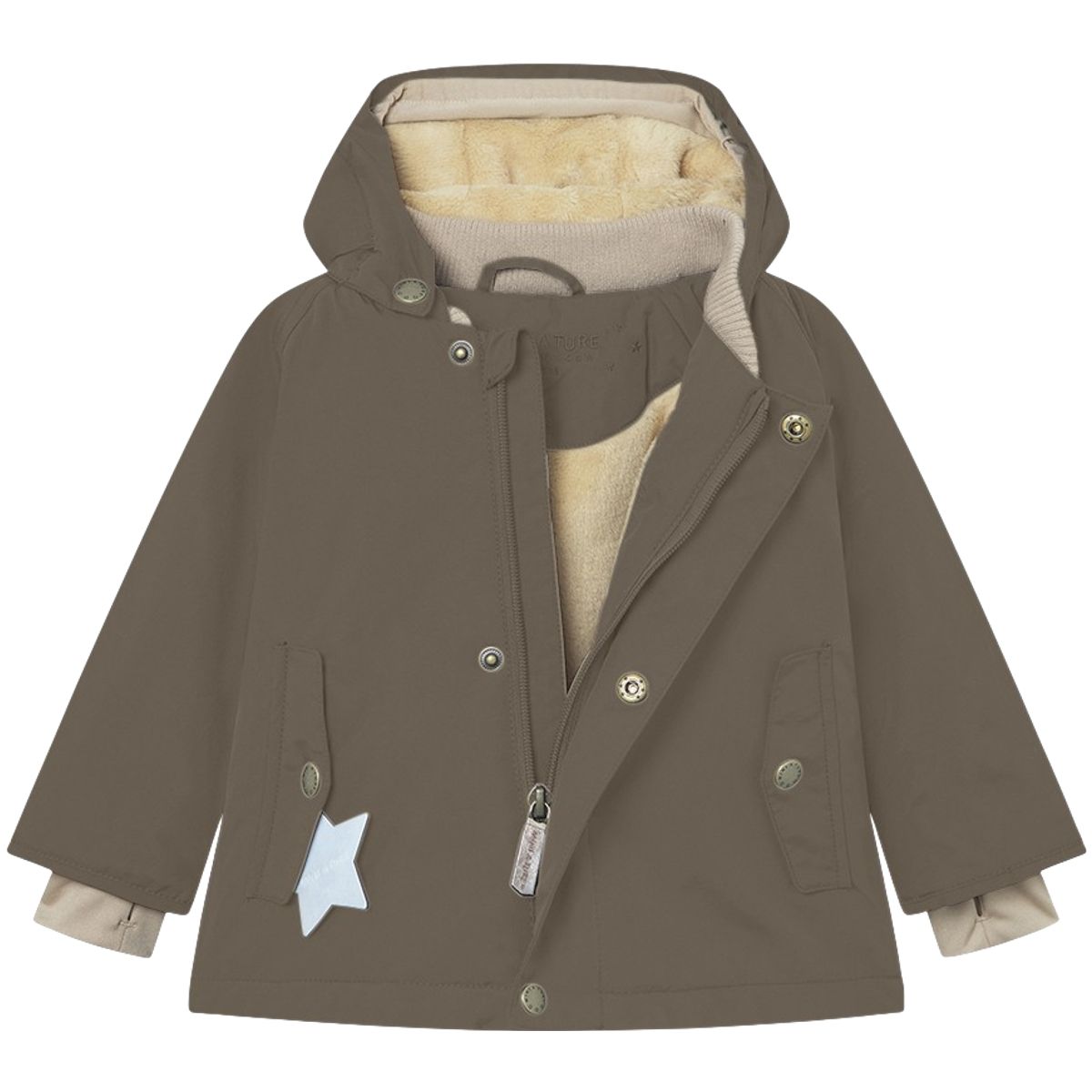 Mini A Ture Wally vinterjakke til småbarn, Tarmac Green