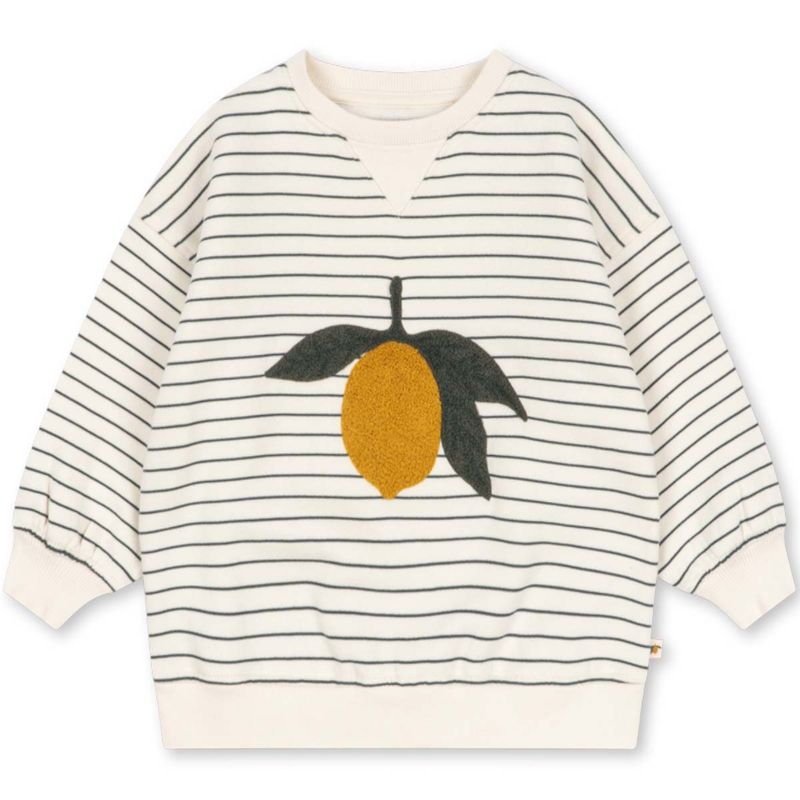 Konges Sløjd Amio sweatshirt til småbarn, Cilantro Stripe