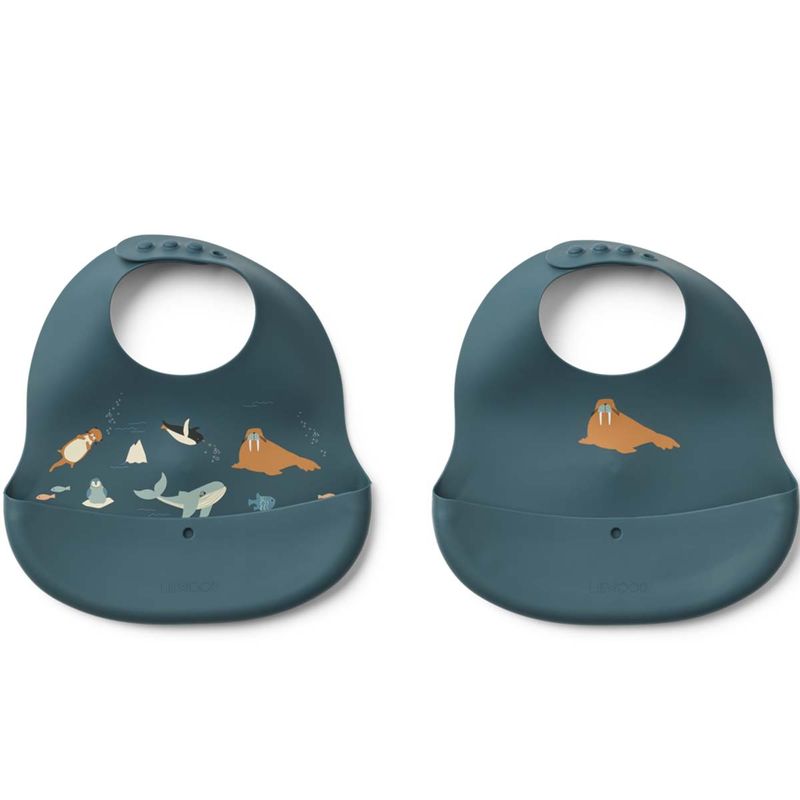 Liewood Ember 2-pack smekke, Arctic Sea/Ocean view