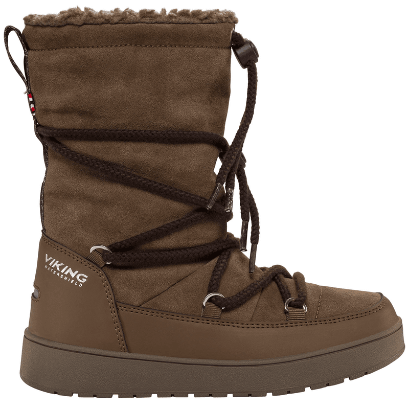 Viking Snowcord Tall WP vintersko til barn, Brown