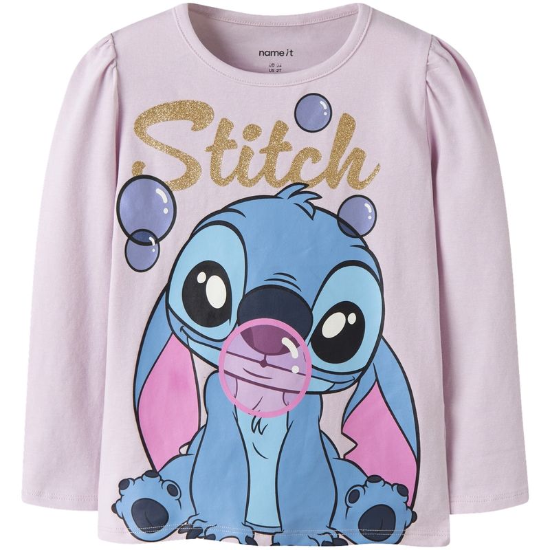Name It Nmffufu Stitch genser til småbarn, Lavender Fog
