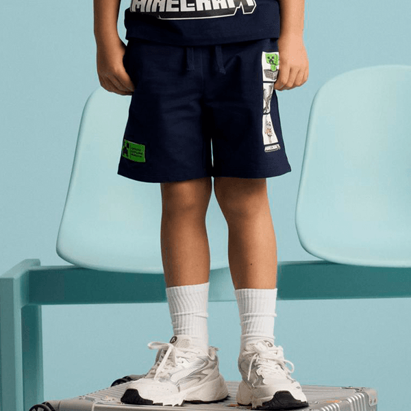 Hovedbilde Name It Nkmmar Minecraft shorts til barn, Navy ...