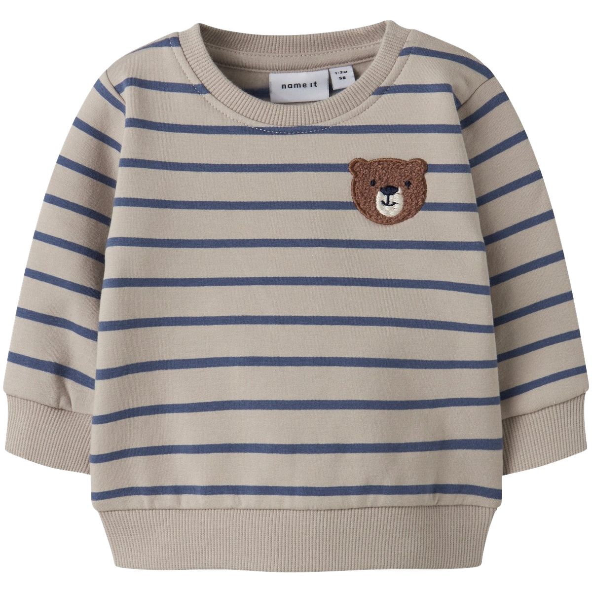 Name It Nbmdaddel sweatshirt til baby, Chateau Gray