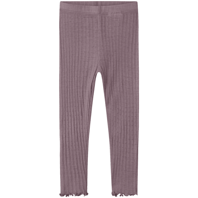 Hovedbilde Name It Nmfwossa leggings i ull/silke småbarn, ...