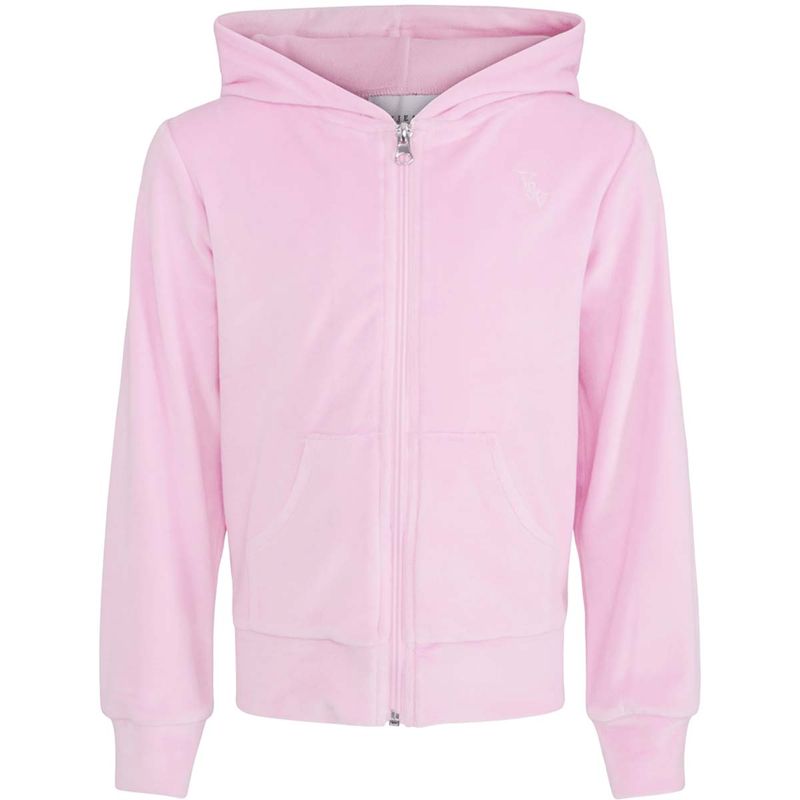 Vilje & Ve Hermine velour hettejakke til barn, Light Rose